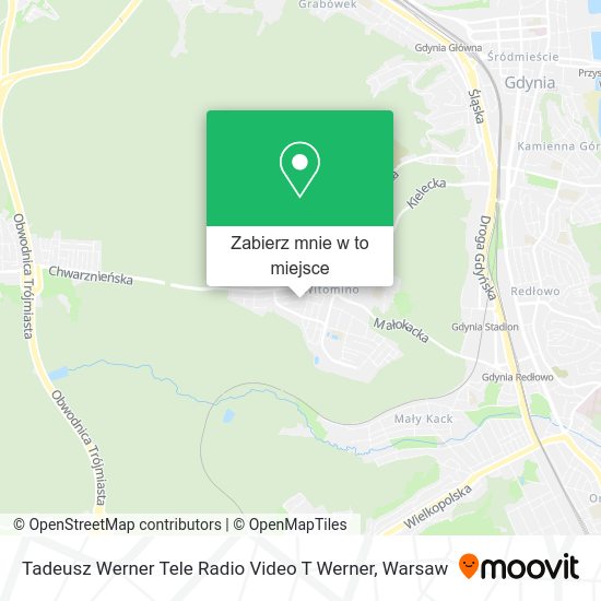 Mapa Tadeusz Werner Tele Radio Video T Werner