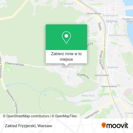 Mapa Zaklad Fryzjerski