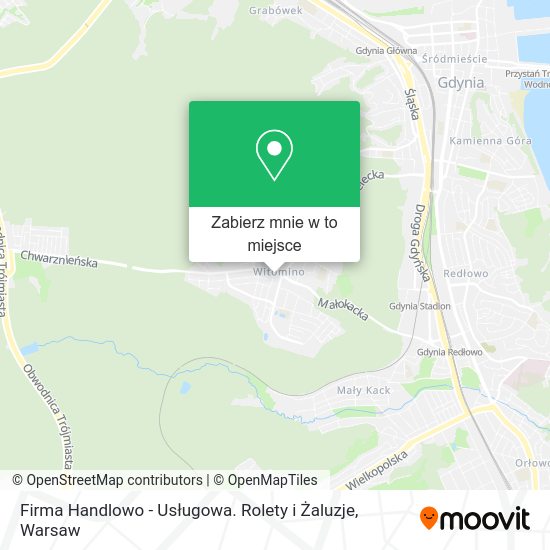 Mapa Firma Handlowo - Usługowa. Rolety i Żaluzje