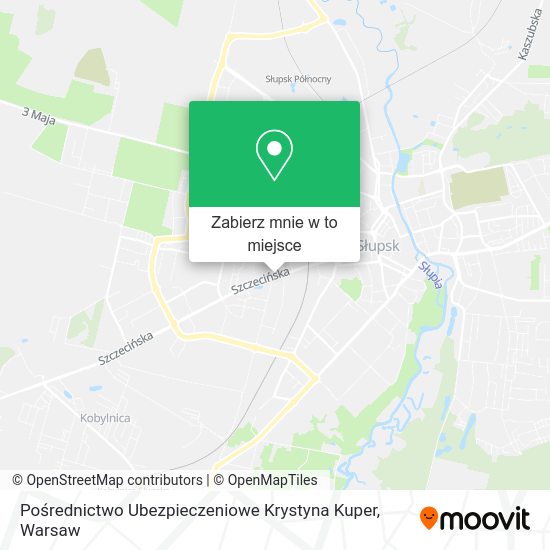 Mapa Pośrednictwo Ubezpieczeniowe Krystyna Kuper