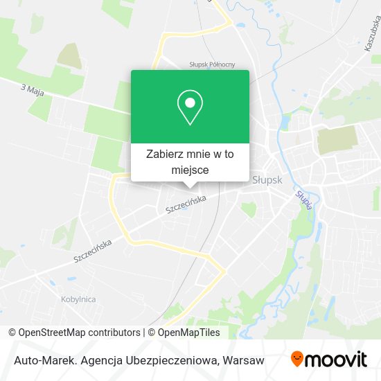 Mapa Auto-Marek. Agencja Ubezpieczeniowa