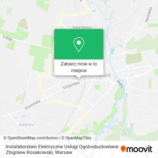 Mapa Instalatorstwo Elektryczne Usługi Ogólnobudowlane Zbigniew Kosakowski