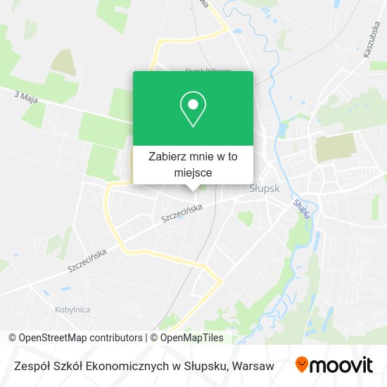 Mapa Zespół Szkół Ekonomicznych w Słupsku