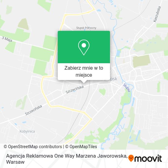 Mapa Agencja Reklamowa One Way Marzena Jaworowska