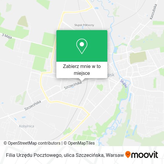 Mapa Filia Urzędu Pocztowego, ulica Szczecińska