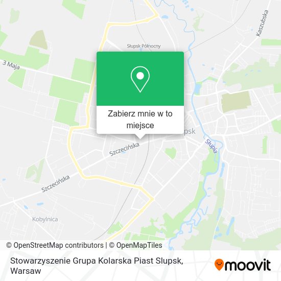 Mapa Stowarzyszenie Grupa Kolarska Piast Slupsk