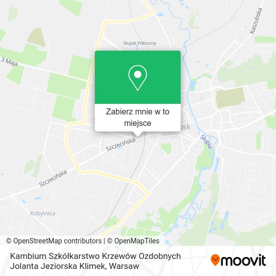 Mapa Kambium Szkółkarstwo Krzewów Ozdobnych Jolanta Jeziorska Klimek