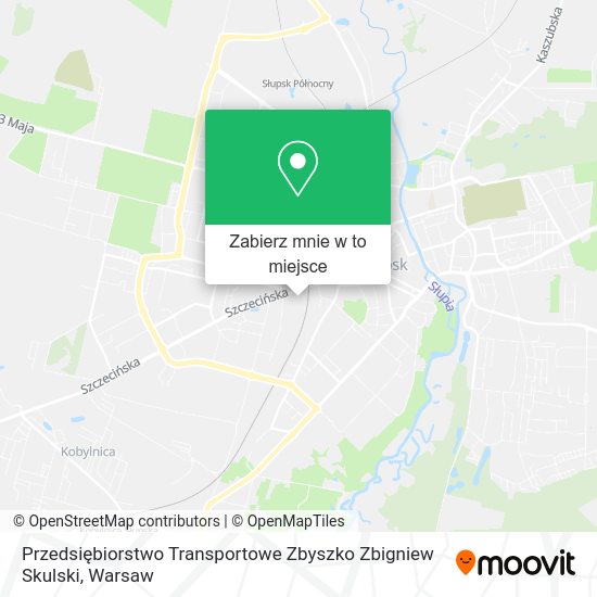 Mapa Przedsiębiorstwo Transportowe Zbyszko Zbigniew Skulski