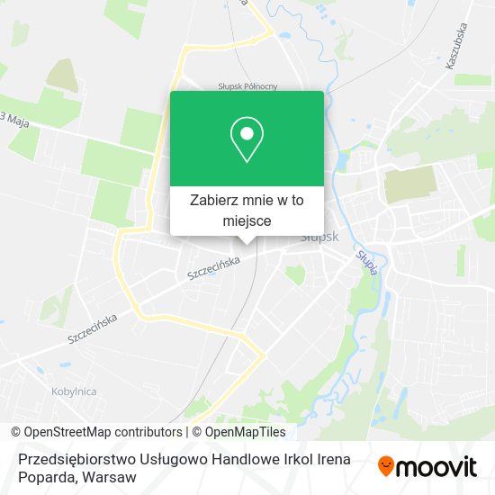 Mapa Przedsiębiorstwo Usługowo Handlowe Irkol Irena Poparda