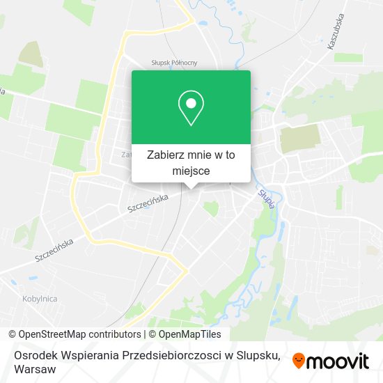 Mapa Osrodek Wspierania Przedsiebiorczosci w Slupsku