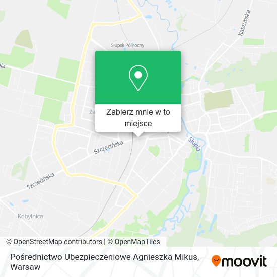 Mapa Pośrednictwo Ubezpieczeniowe Agnieszka Mikus