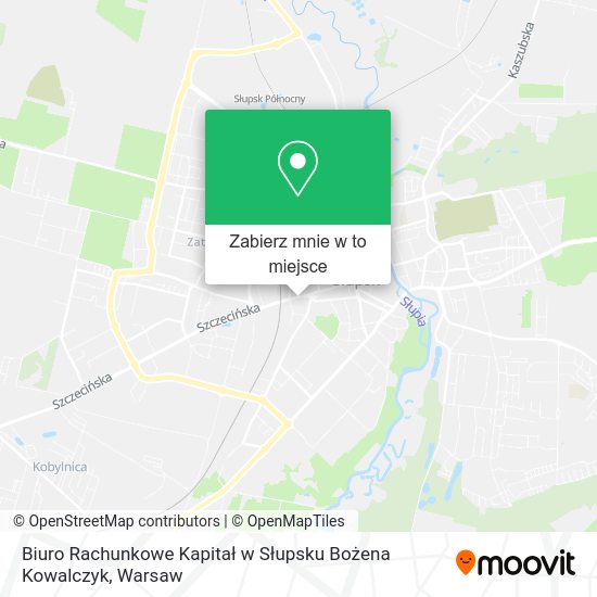 Mapa Biuro Rachunkowe Kapitał w Słupsku Bożena Kowalczyk