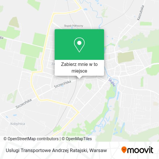 Mapa Usługi Transportowe Andrzej Ratajski