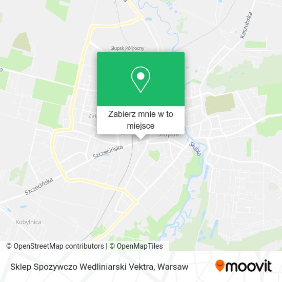 Mapa Sklep Spozywczo Wedliniarski Vektra