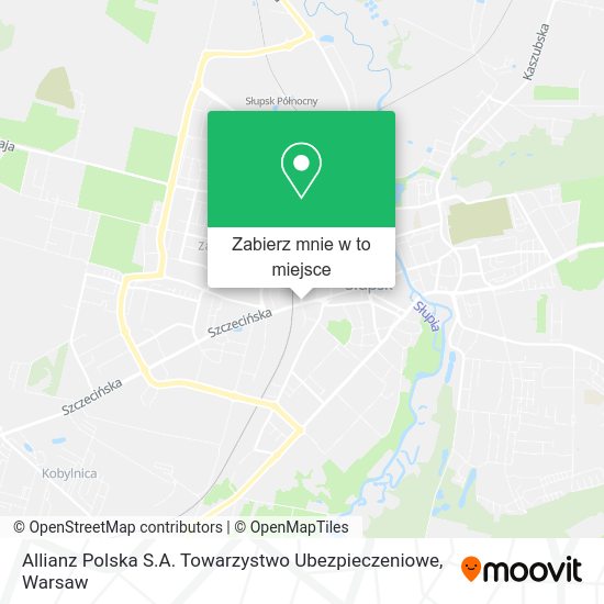 Mapa Allianz Polska S.A. Towarzystwo Ubezpieczeniowe