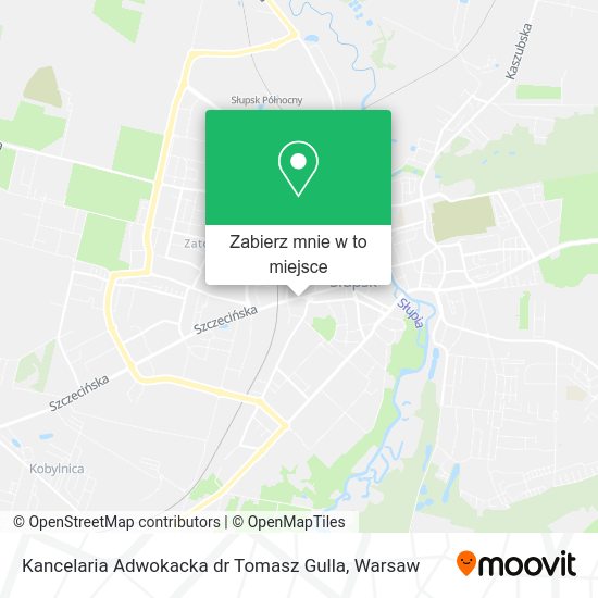 Mapa Kancelaria Adwokacka dr Tomasz Gulla