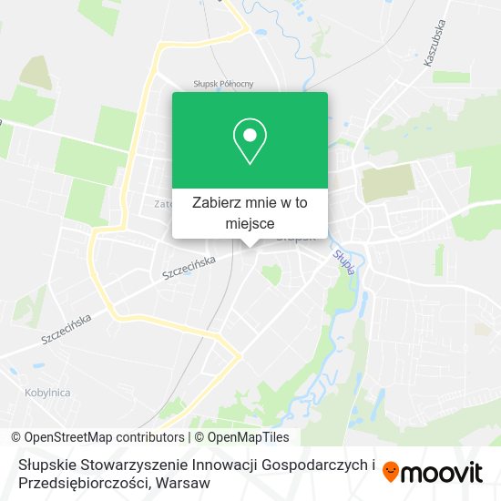 Mapa Słupskie Stowarzyszenie Innowacji Gospodarczych i Przedsiębiorczości