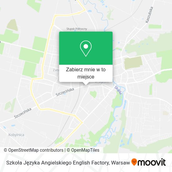 Mapa Szkoła Języka Angielskiego English Factory