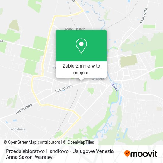 Mapa Przedsiębiorstwo Handlowo - Usługowe Venezia Anna Sazon