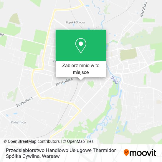 Mapa Przedsiębiorstwo Handlowo Usługowe Thermidor Spółka Cywilna