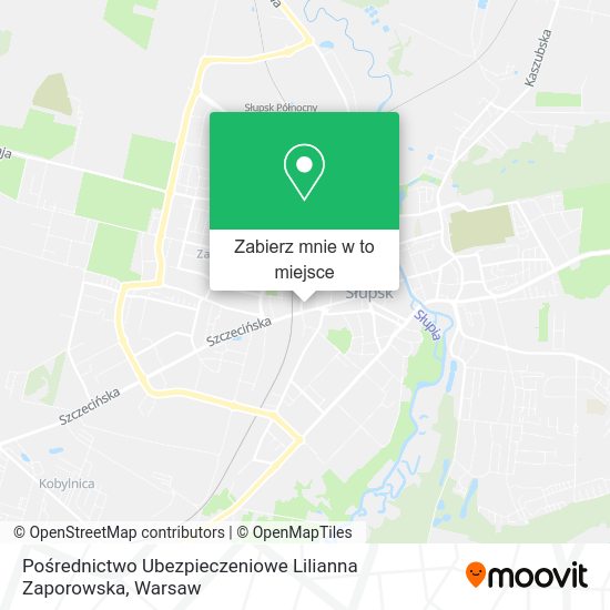 Mapa Pośrednictwo Ubezpieczeniowe Lilianna Zaporowska