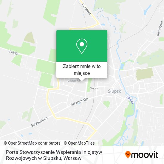 Mapa Porta Stowarzyszenie Wspierania Inicjatyw Rozwojowych w Słupsku