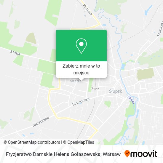 Mapa Fryzjerstwo Damskie Helena Gołaszewska