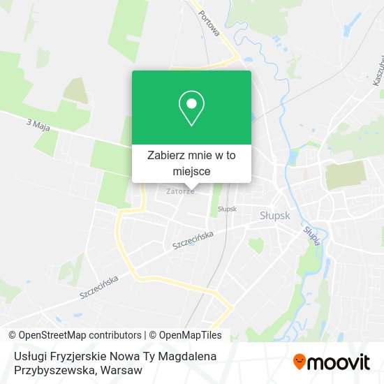 Mapa Usługi Fryzjerskie Nowa Ty Magdalena Przybyszewska