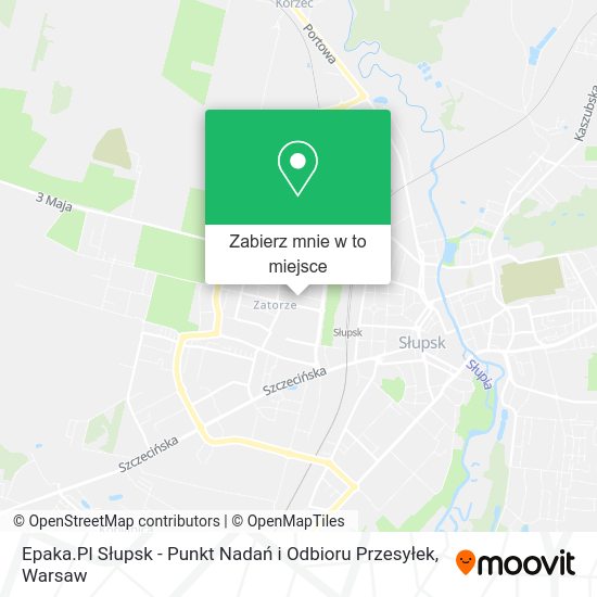 Mapa Epaka.Pl Słupsk - Punkt Nadań i Odbioru Przesyłek