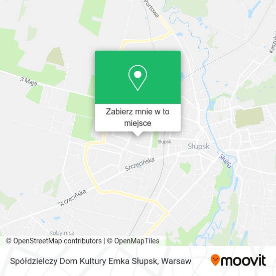 Mapa Spółdzielczy Dom Kultury Emka Słupsk