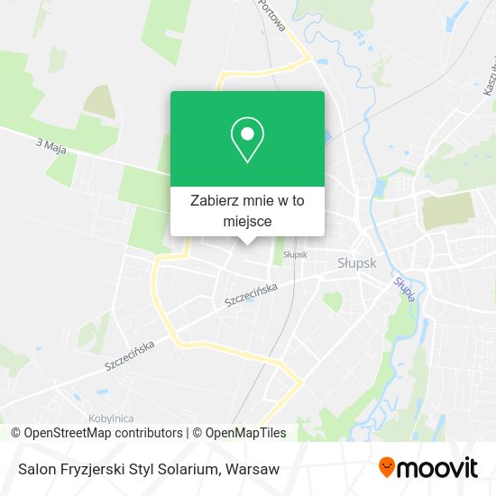 Mapa Salon Fryzjerski Styl Solarium