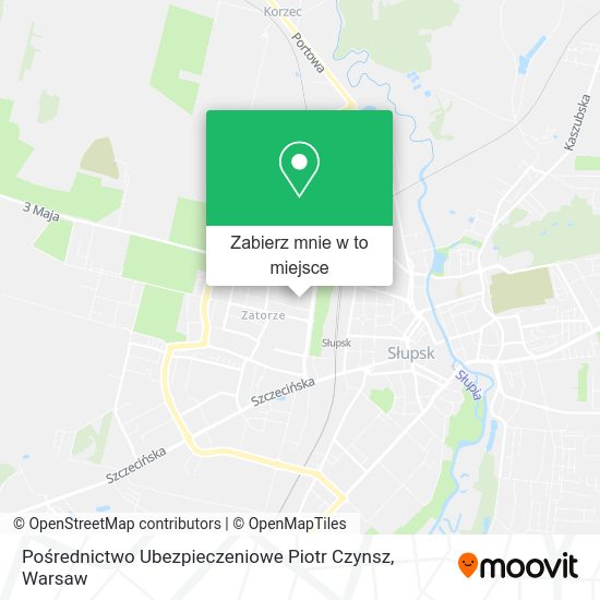 Mapa Pośrednictwo Ubezpieczeniowe Piotr Czynsz