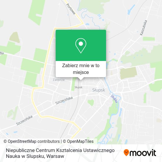 Mapa Niepubliczne Centrum Ksztalcenia Ustawicznego Nauka w Slupsku