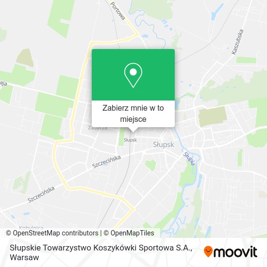 Mapa Słupskie Towarzystwo Koszykówki Sportowa S.A.