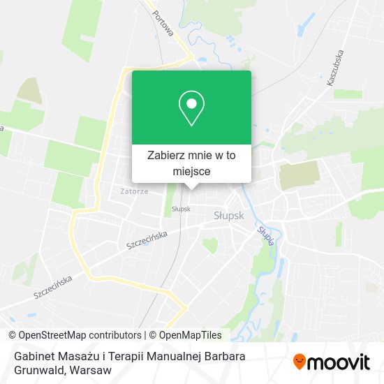 Mapa Gabinet Masażu i Terapii Manualnej Barbara Grunwald