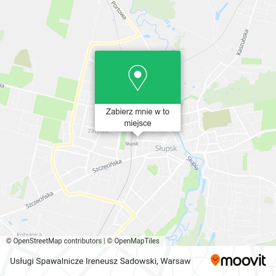 Mapa Usługi Spawalnicze Ireneusz Sadowski