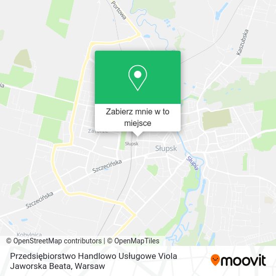 Mapa Przedsiębiorstwo Handlowo Usługowe Viola Jaworska Beata