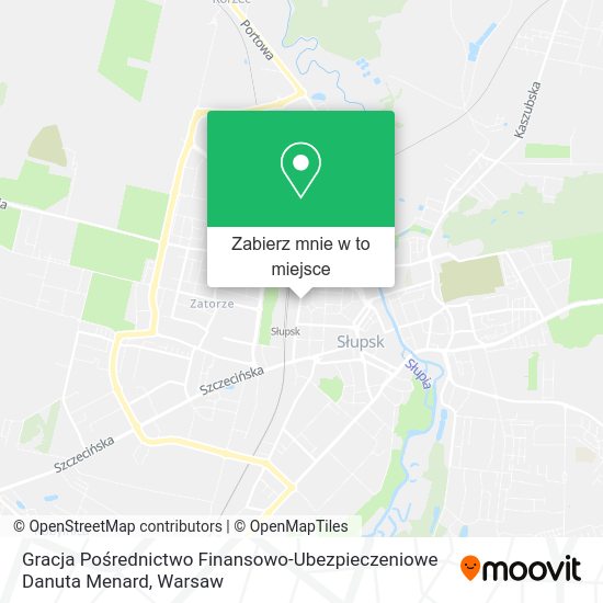 Mapa Gracja Pośrednictwo Finansowo-Ubezpieczeniowe Danuta Menard