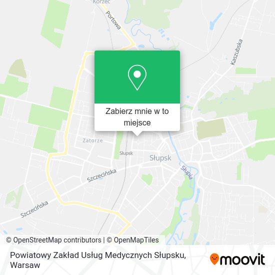 Mapa Powiatowy Zakład Usług Medycznych Słupsku