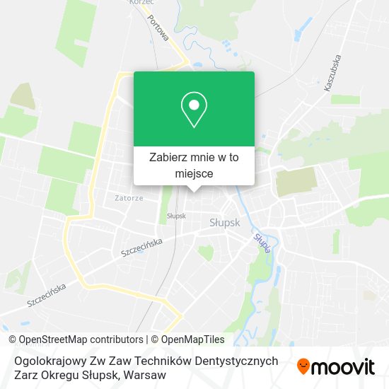 Mapa Ogolokrajowy Zw Zaw Techników Dentystycznych Zarz Okregu Słupsk