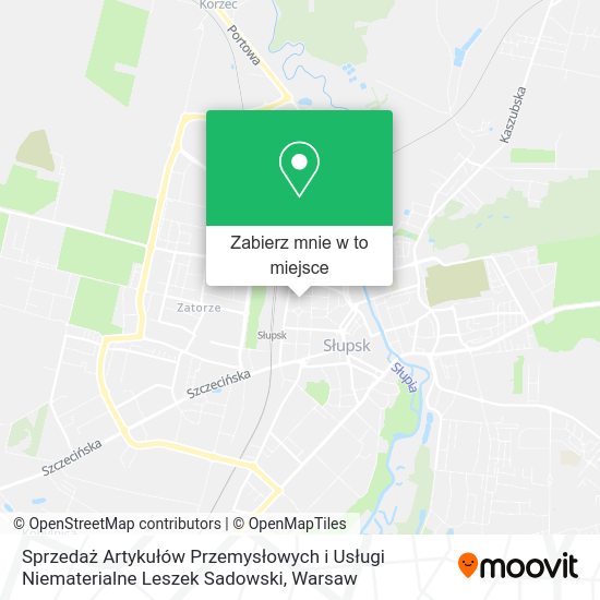 Mapa Sprzedaż Artykułów Przemysłowych i Usługi Niematerialne Leszek Sadowski