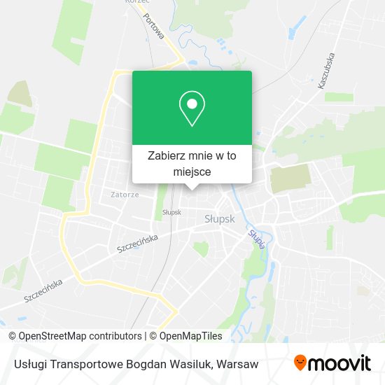 Mapa Usługi Transportowe Bogdan Wasiluk