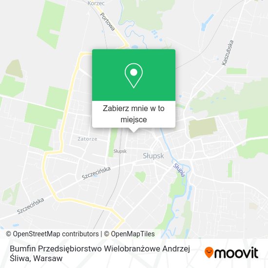 Mapa Bumfin Przedsiębiorstwo Wielobranżowe Andrzej Śliwa