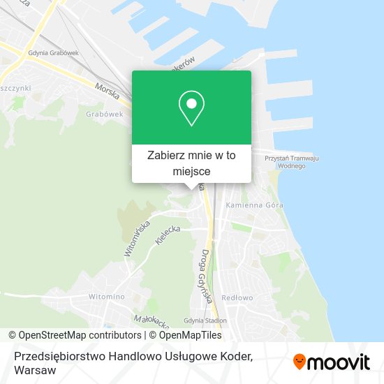 Mapa Przedsiębiorstwo Handlowo Usługowe Koder