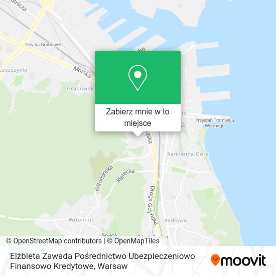 Mapa Elżbieta Zawada Pośrednictwo Ubezpieczeniowo Finansowo Kredytowe