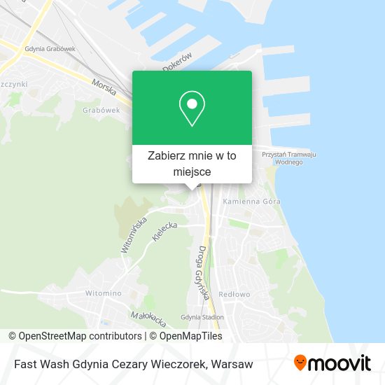 Mapa Fast Wash Gdynia Cezary Wieczorek