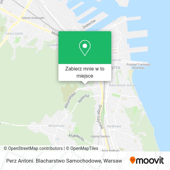 Mapa Perz Antoni. Blacharstwo Samochodowe