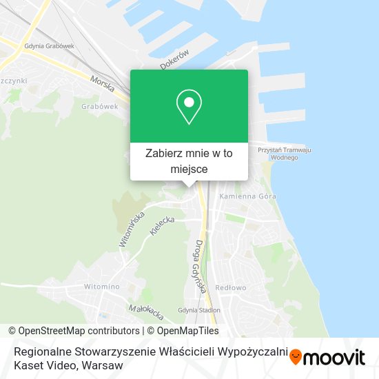 Mapa Regionalne Stowarzyszenie Właścicieli Wypożyczalni Kaset Video