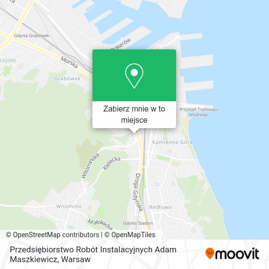 Mapa Przedsiębiorstwo Robót Instalacyjnych Adam Maszkiewicz