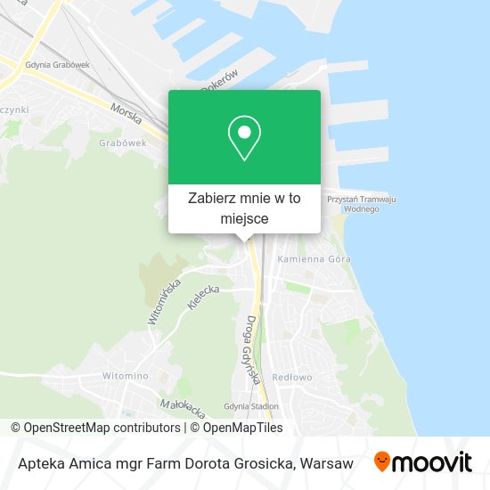 Mapa Apteka Amica mgr Farm Dorota Grosicka